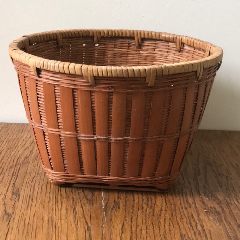 Vintage Wicker Bamboo Basket